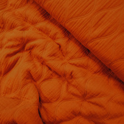 Quilted wave double gauze - Rust - Calissone