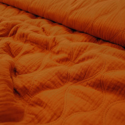 Quilted wave double gauze - Rust - Calissone