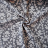 Graphic cotton jacquard - Blue - Calissone