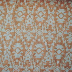 Jacquard coton Graphic - Orange pâle - Calissone