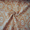 Graphic cotton jacquard - Pale orange - Calissone