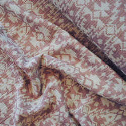 Graphic cotton jacquard - Old pink - Calissone