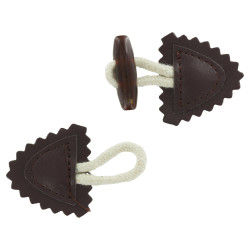 Small Brandenburg Bois & Simili-Cuir Brown - Calissone