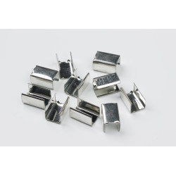Flat metal tip - 10mm cord - Calissone