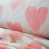 Teddy - Faux fur fleece - Pink heart (coupon) - Calissone