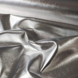 Coated gabardine - Silver - Calissone