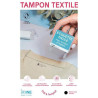 Tampon textile - Etiquette facile - Calissone