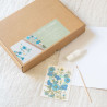 DIY blue alphabet herbarium kit - Calissone