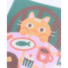 Canevas fatal - Cat Café - Calissone