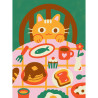 Canevas fatal - Cat Café - Calissone