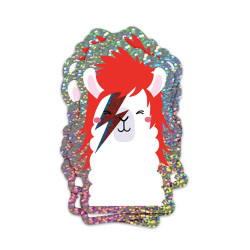 Sequined sticker - Lama David Bowie - Calissone