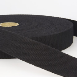 Plain cotton webbing 25mm - Calissone
