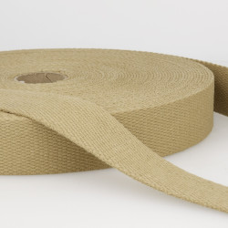 Plain cotton webbing 25mm - Calissone