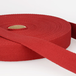 Plain cotton webbing 25mm - Calissone