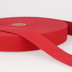 Plain cotton webbing 30mm - Calissone