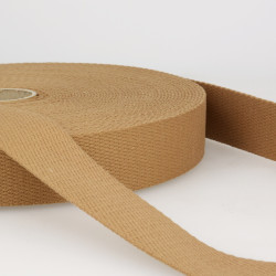 Plain cotton webbing 30mm - Calissone