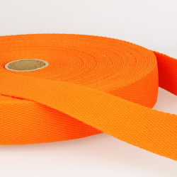 Plain cotton webbing 30mm - Calissone
