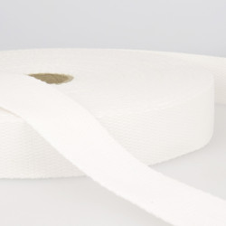 Plain cotton webbing 40mm - Calissone