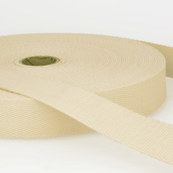 Plain cotton webbing 40mm - Calissone