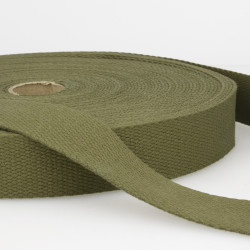 Plain cotton webbing 40mm - Calissone