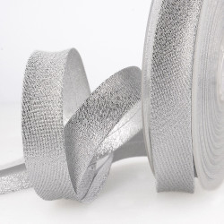 Folded metal bias 27mm - Lamé / Lurex - Calissone