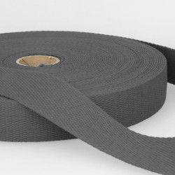 Plain cotton webbing 25mm - Calissone