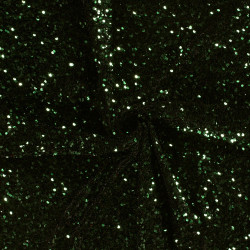 Sequins on velvet - Forest green - Calissone