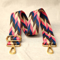 Multicolored chevron strap strap - Calissone