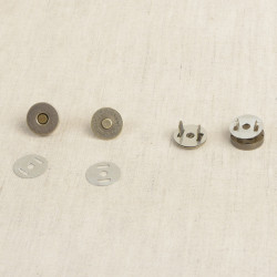 Fermoir magnet à rivets (2 pièces) - Calissone