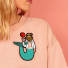 fish man - iron-on badge - Macon and Lesquoy - Calissone