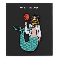 fish man - iron-on badge - Macon and Lesquoy - Calissone
