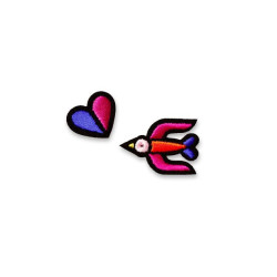 Hirondelle + Heart - Thermocoling Ecusson - Macon and Lesquoy - Calissone