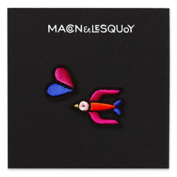 Hirondelle + Heart - Thermocoling Ecusson - Macon and Lesquoy - Calissone