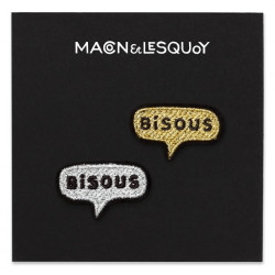 Kisses gold + Silver - Sticker Ecusson - Macon and Lesquoy - Calissone