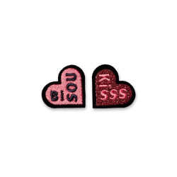 Kiss kisses - Thermocollant - Macon and Lesquoy ecusson - Calissone