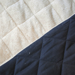 Matelassé envers doudoune - Bleu marine - Calissone