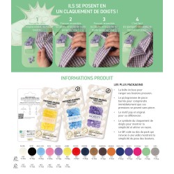 Bohin metal magic snap fasteners 14 mm - Calissone