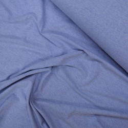 Jersey coton chiné - Bleu violet - Calissone