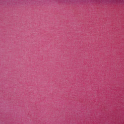 Coton chambray uni framboise - Calissone