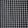 Black gingham cotton - Large checks - Calissone
