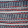 Cotton striped jacquard - Gray and red - Calissone