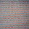 Cotton striped jacquard - Coral and blue - Calissone