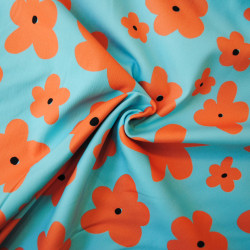 Cotton canvas BIG flowers - Calissone