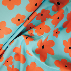 Cotton canvas BIG flowers - Calissone