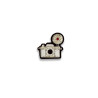 Silver camera - embroidered spindle - Macon and Lesquoy - Calissone
