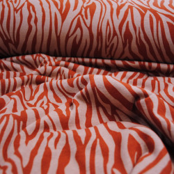 Sweat zèbre envers fourrure - Rose / Bordeaux - Calissone