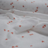 Double cotton gauze heart - White - Calissone