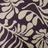 Canvas Cotton - Monstera - Beige and Violin - Calissone