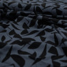 Viscose stretch géométrique - Bleu gris - Calissone