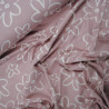 Cotton jersey old pink flowers - Calissone